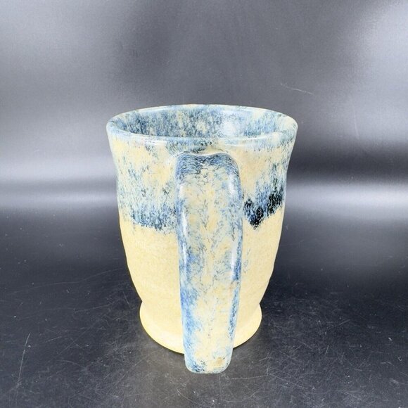 Ken Evans Hand Made Pottery Stoneware Coffee Mug Cup Artist Signed Sponge Ware - Picture 12 of 16